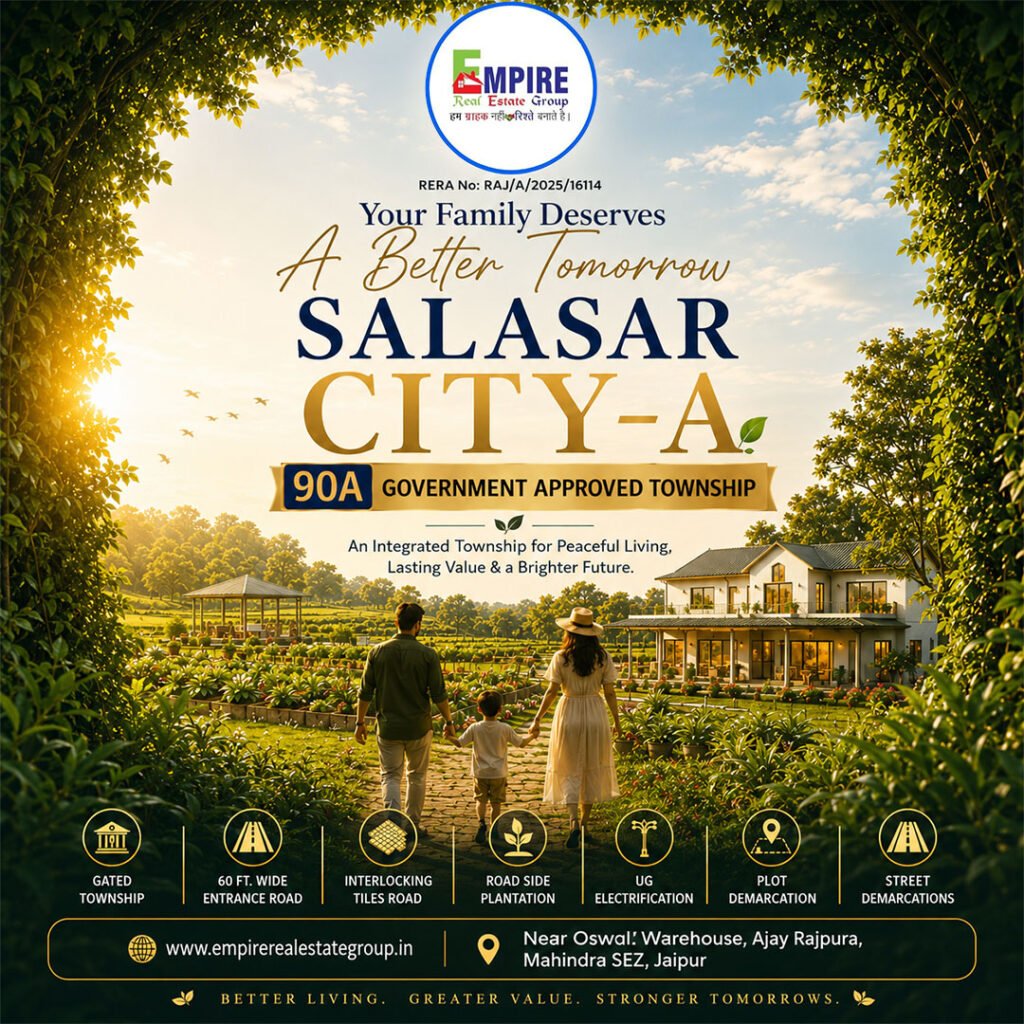 Salasar City-A – Government Approved Township Near Mahindra World City, Jaipur